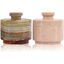 Load image into Gallery viewer, Stylish Marble Salt Cellar (Set of 2), Trinket Box Kitchen Décor Salt Pepper Bowls
