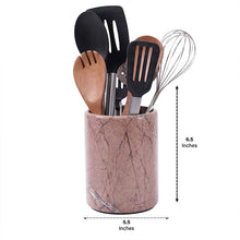 Load image into Gallery viewer, utensil holder-marble utensil holder
