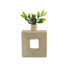 Load image into Gallery viewer, vase, flower vase, vase décor, travertine  vase
