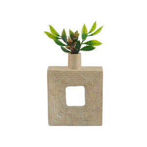 vase, flower vase, vase décor, travertine  vase