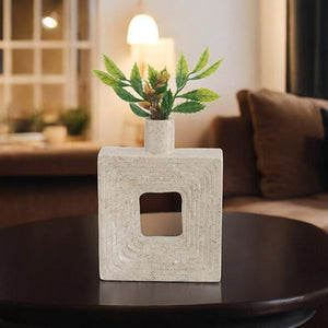 vase, flower vase, vase décor, travertine  vase