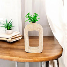 Load image into Gallery viewer, vase, flower vase, vase décor, travertine  vase
