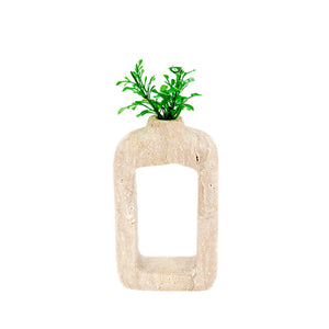 vase, flower vase, vase décor, travertine  vase