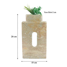 Load image into Gallery viewer, vase, flower vase, vase décor, travertine vase, 
