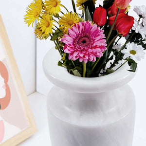 vase, flower vase, vase décor, marble vase