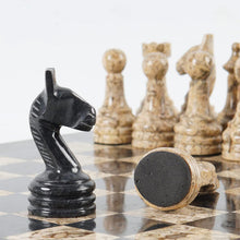 Load image into Gallery viewer, Handmade Black and Coral Premium Quality Chess Figures

