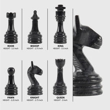 Load image into Gallery viewer, Handmade Black and Coral Premium Quality Chess Figures
