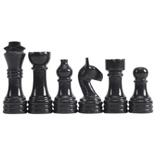 Load image into Gallery viewer, Marble Black &amp; Multi Green Premium Quality Chess Game Figures
