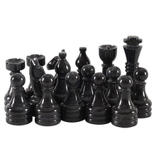 Load image into Gallery viewer, Marble Black and Golden Premium Quality Chess  Figures.
