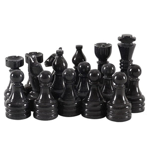 Marble Black and Golden Premium Quality Chess  Figures.