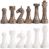 RADICALn Marble Oceanic and White Chess Figures